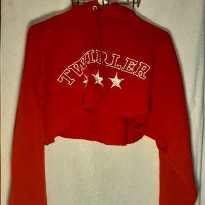 Cropped Red Hoodie